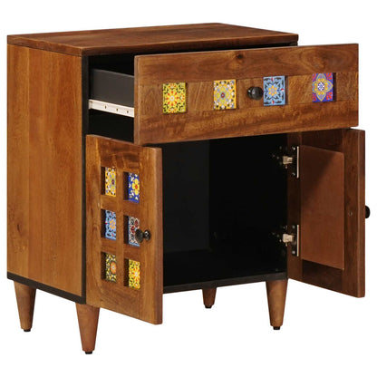 Armadio da Notte con cassetto Marrone 50 x 33 x 60 cm | homemem39