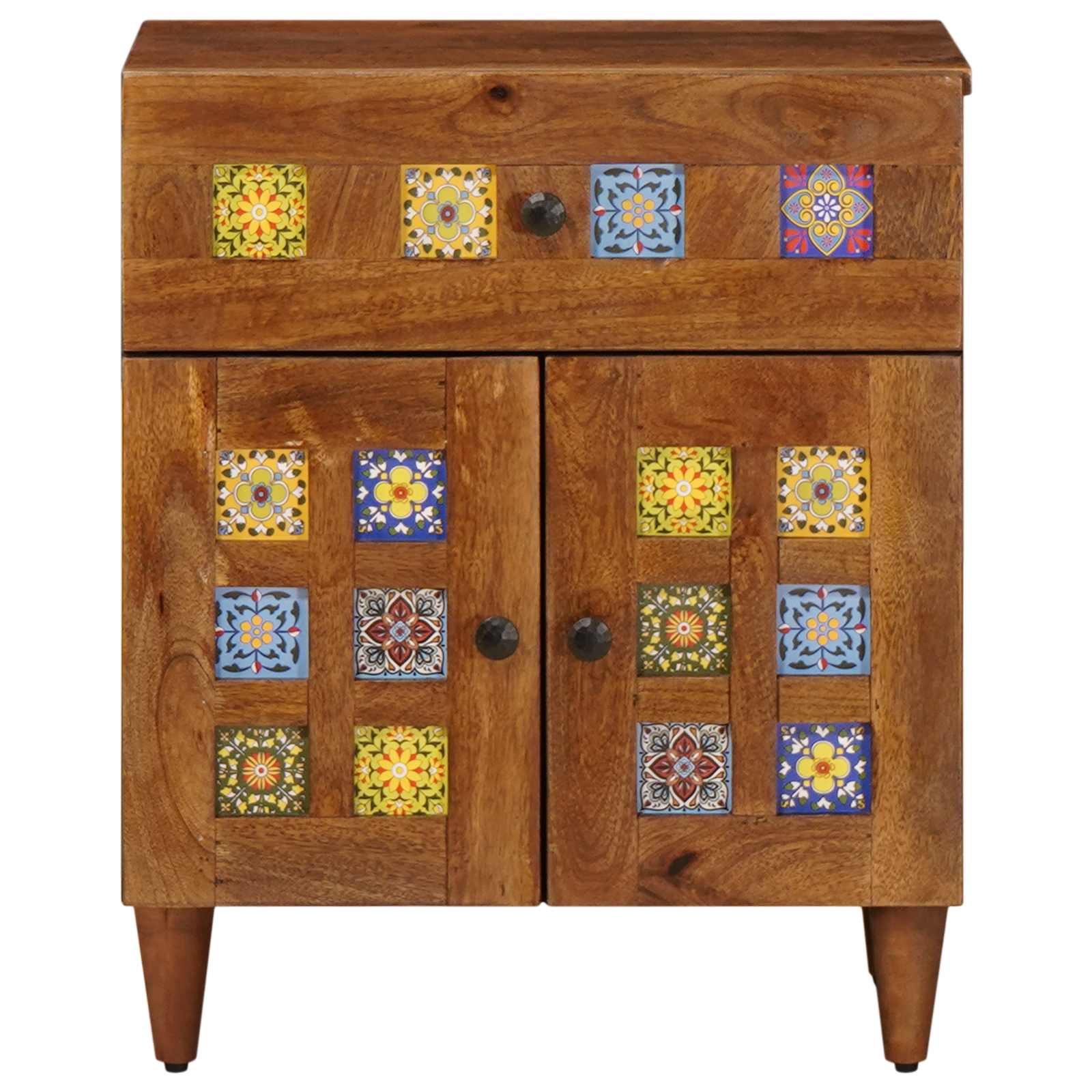 Armadio da Notte con cassetto Marrone 50 x 33 x 60 cm | homemem39