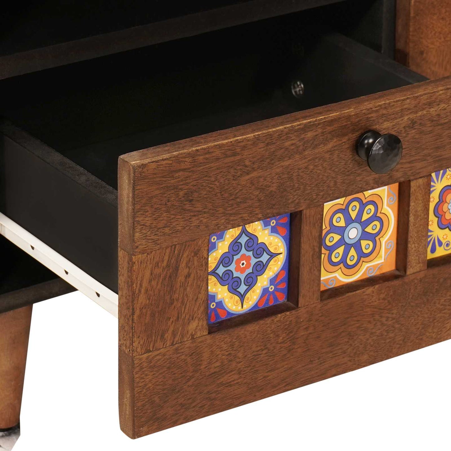 Tavolino da salotto con cassetto Marrone 80 x 54 x 40 cm