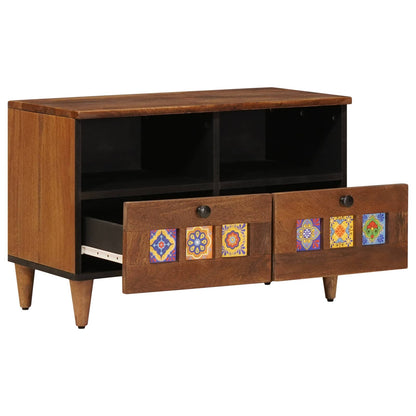 Tavolino da salotto con cassetto Marrone 80 x 54 x 40 cm