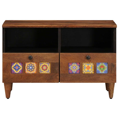 Tavolino da salotto con cassetto Marrone 80 x 54 x 40 cm