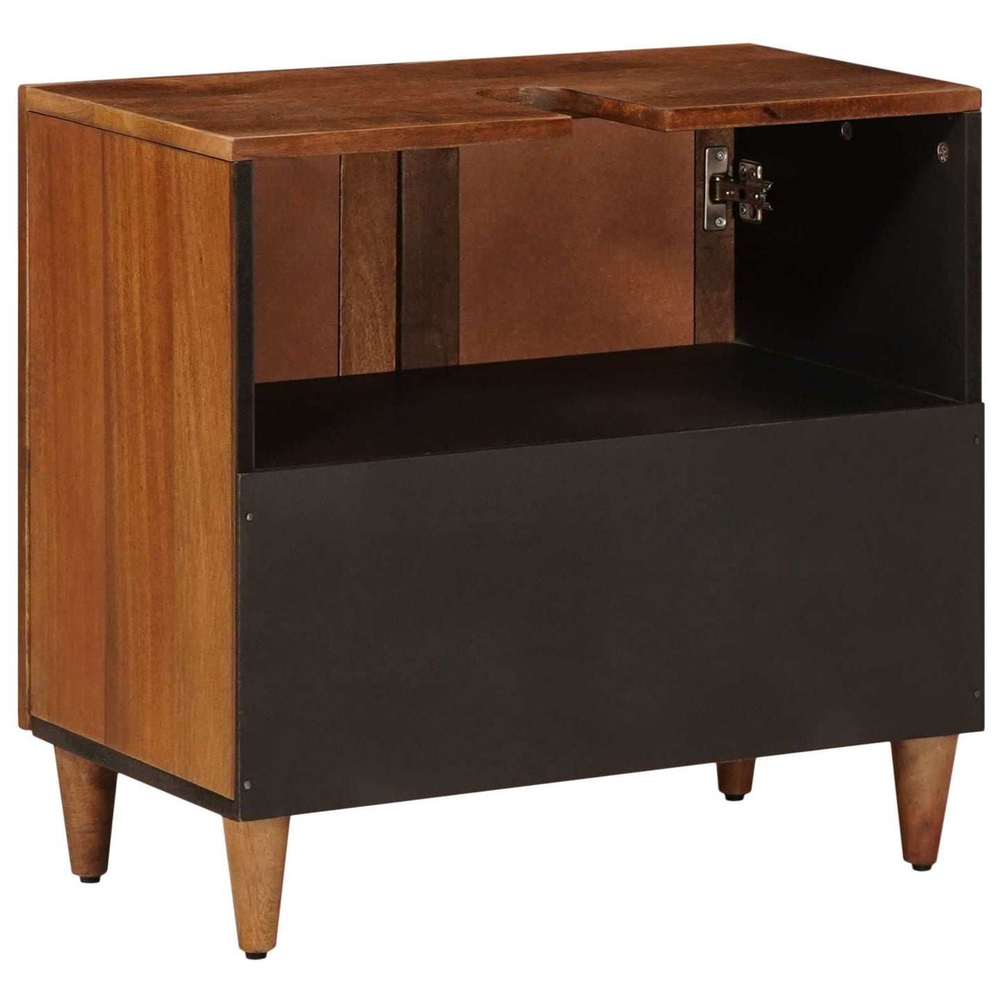 Armadio per Lavabo da Bagno con porta Noce 62 x 33 x 58 cm