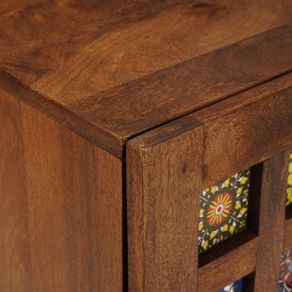 Mobile Appeso da Bagno con archiviazione Noce 38 x 33,5 x 48 cm