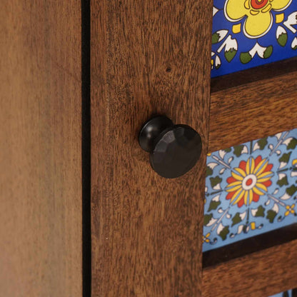 Mobile Appeso da Bagno con archiviazione Noce 38 x 33,5 x 48 cm