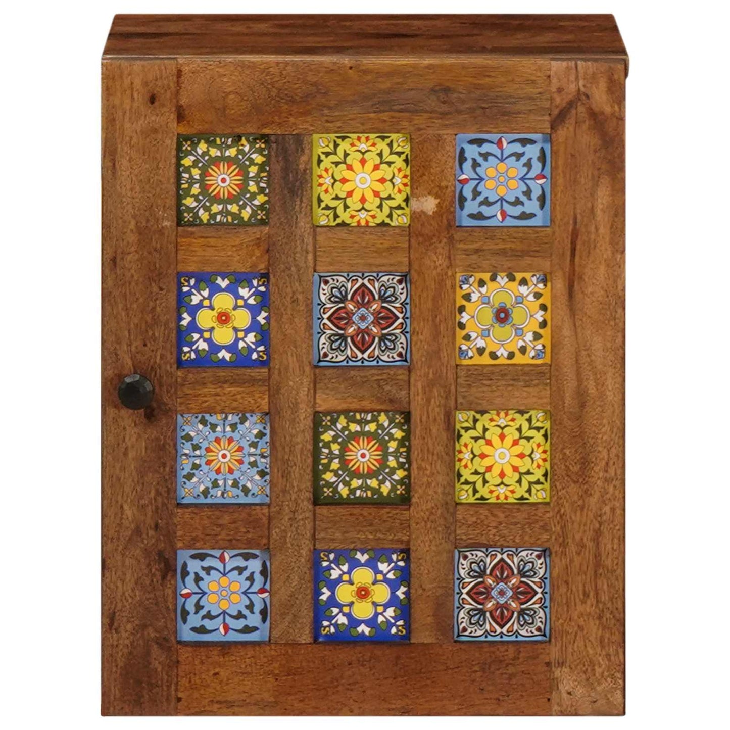 Mobile Appeso da Bagno con archiviazione Noce 38 x 33,5 x 48 cm