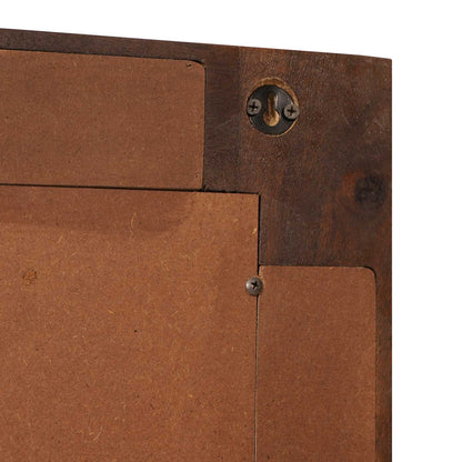 Specchio da bagno Noce 50 x 70 x 3 cm Legno di mango massello