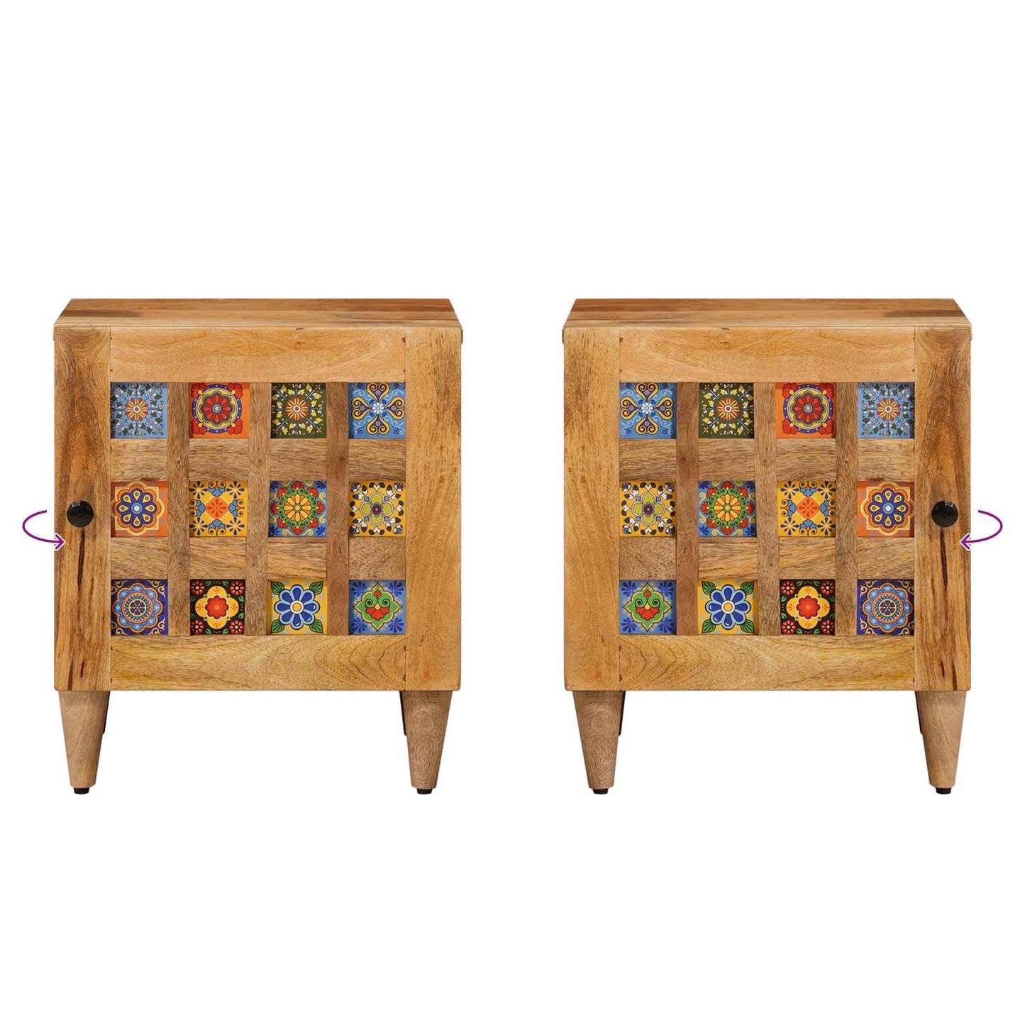 Armadio da Notte Naturale 40 x 33,5 x 46 cm | homemem39