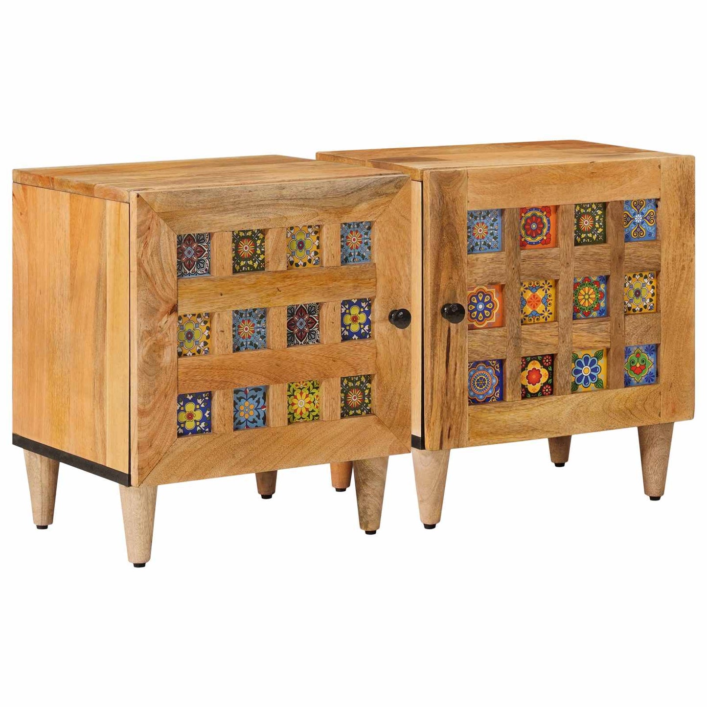 Armadio da Notte 2 pcs Naturale 40 x 33 x 46 cm | homemem39