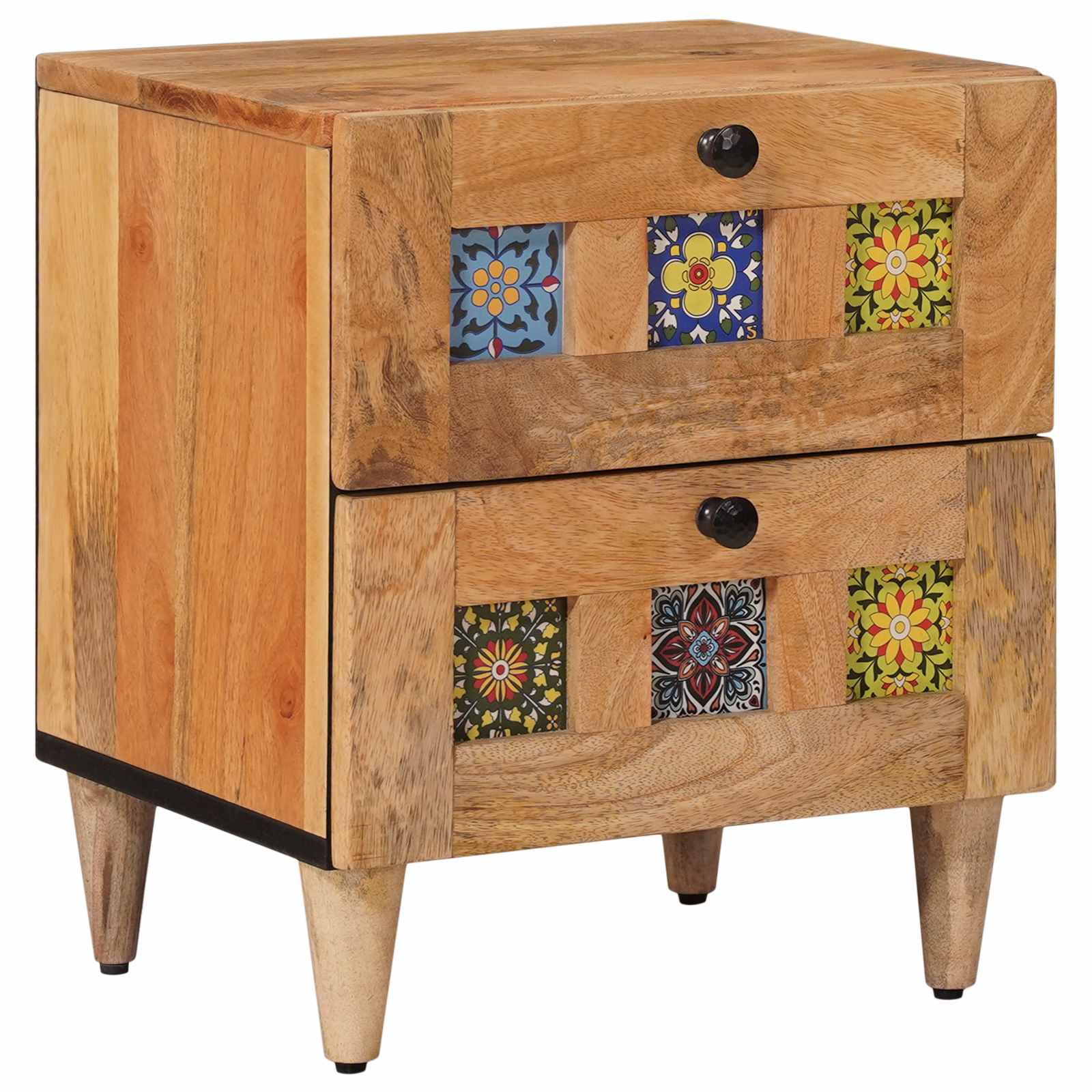 Armadio da Notte con cassetto Naturale 40 x 33,5 x 46 cm | homemem39