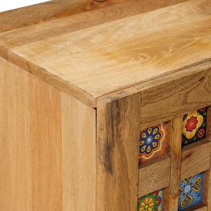 Mobile TV Naturale 105 x 33 x 46 cm Legno di mango massello | homemem39