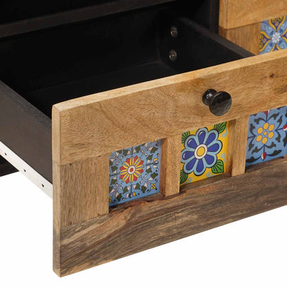 Mobile TV Naturale 70 x 33 x 46 cm Legno di mango massello | homemem39