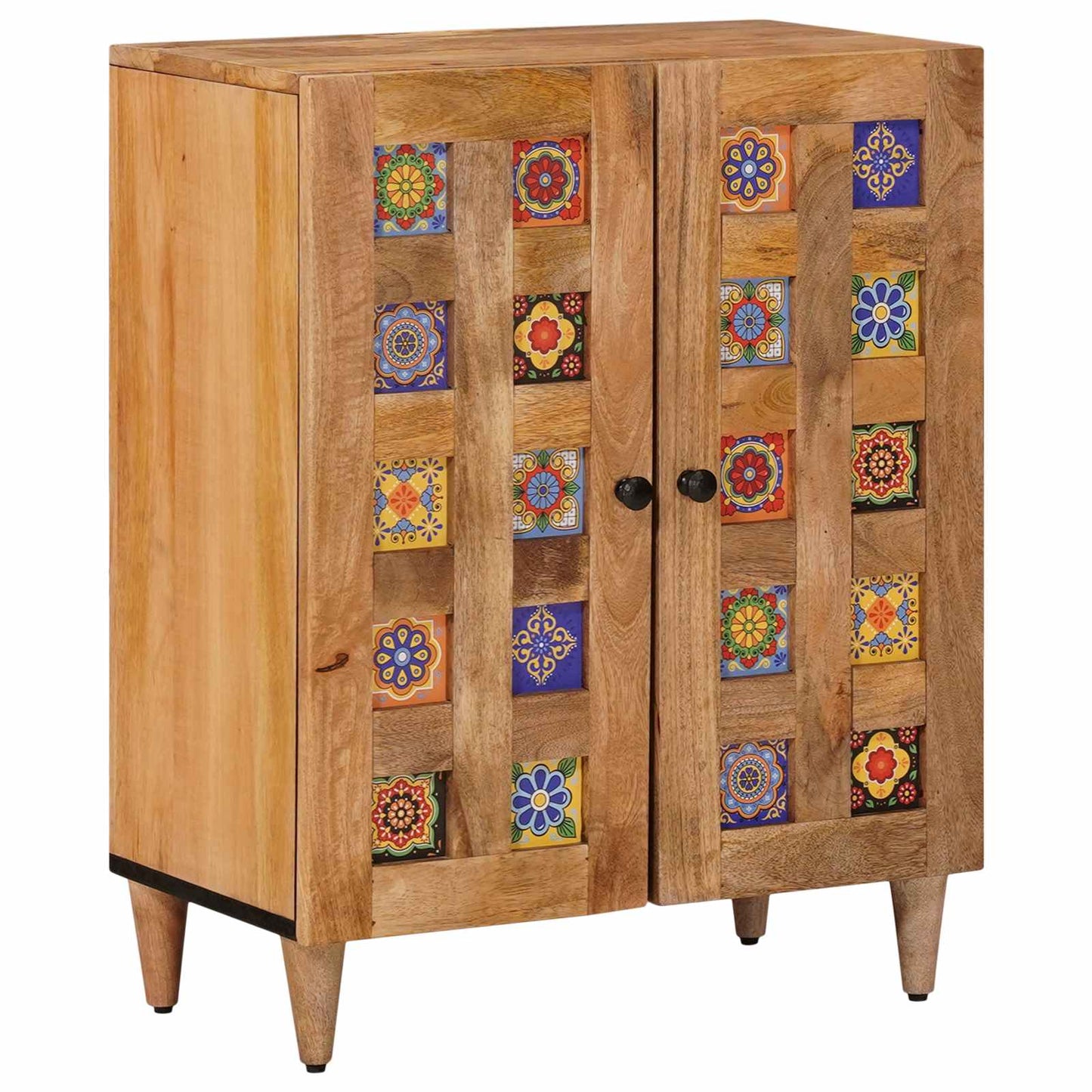 Credenza Naturale 60 x 33 x 75 cm Legno di mango massello | homemem39
