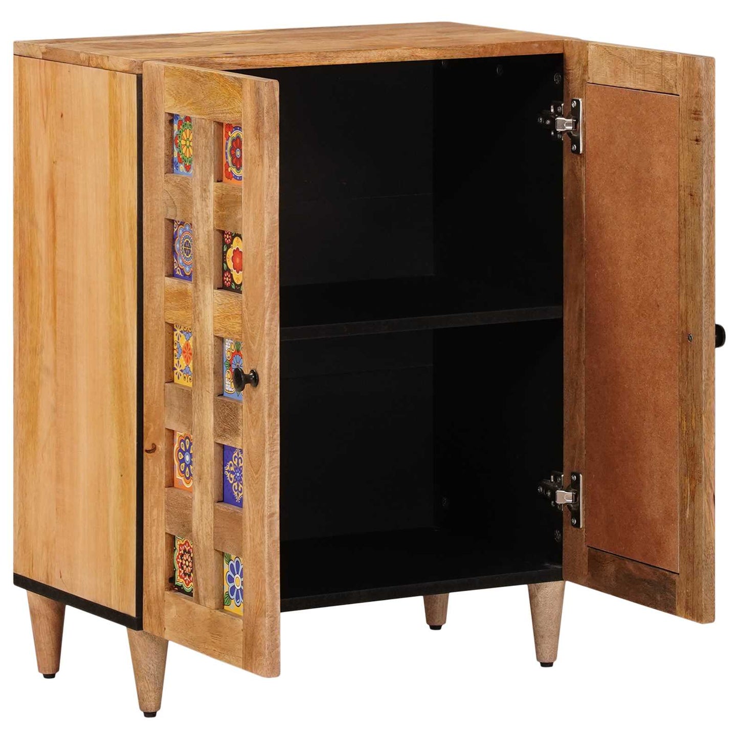 Credenza Naturale 60 x 33 x 75 cm Legno di mango massello | homemem39