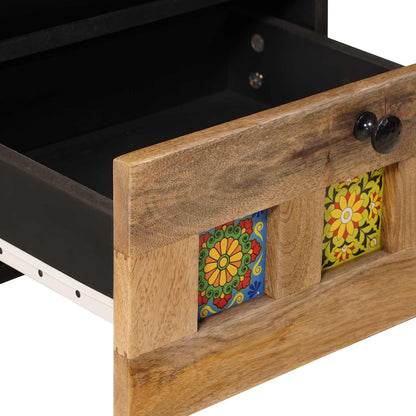Armadio da Notte con cassetto Naturale 40 x 33 x 46 cm | homemem39