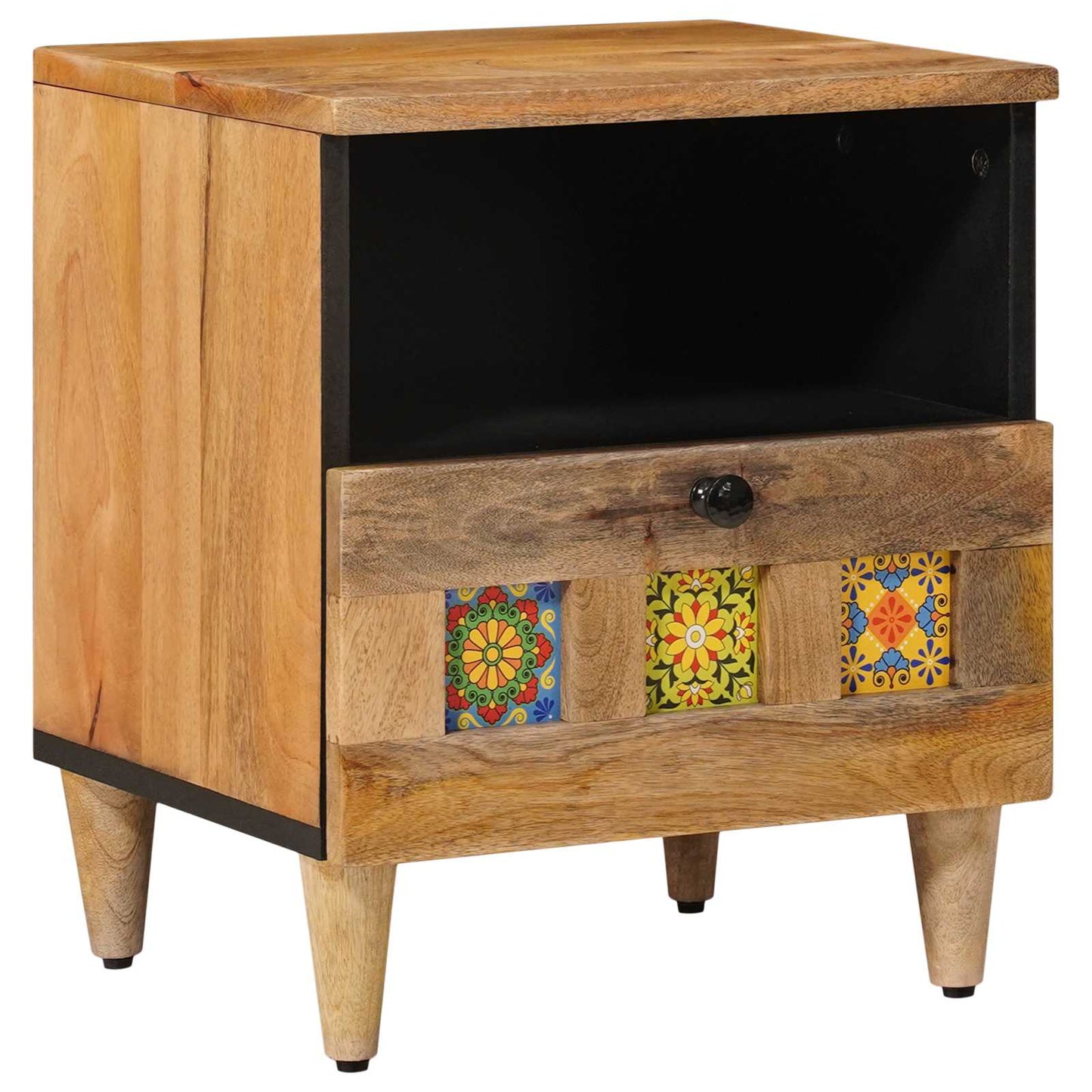 Armadio da Notte con cassetto Naturale 40 x 33 x 46 cm | homemem39
