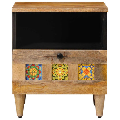 Armadio da Notte con cassetto 2 pcs Naturale 40 x 33 x 46 cm | homemem39