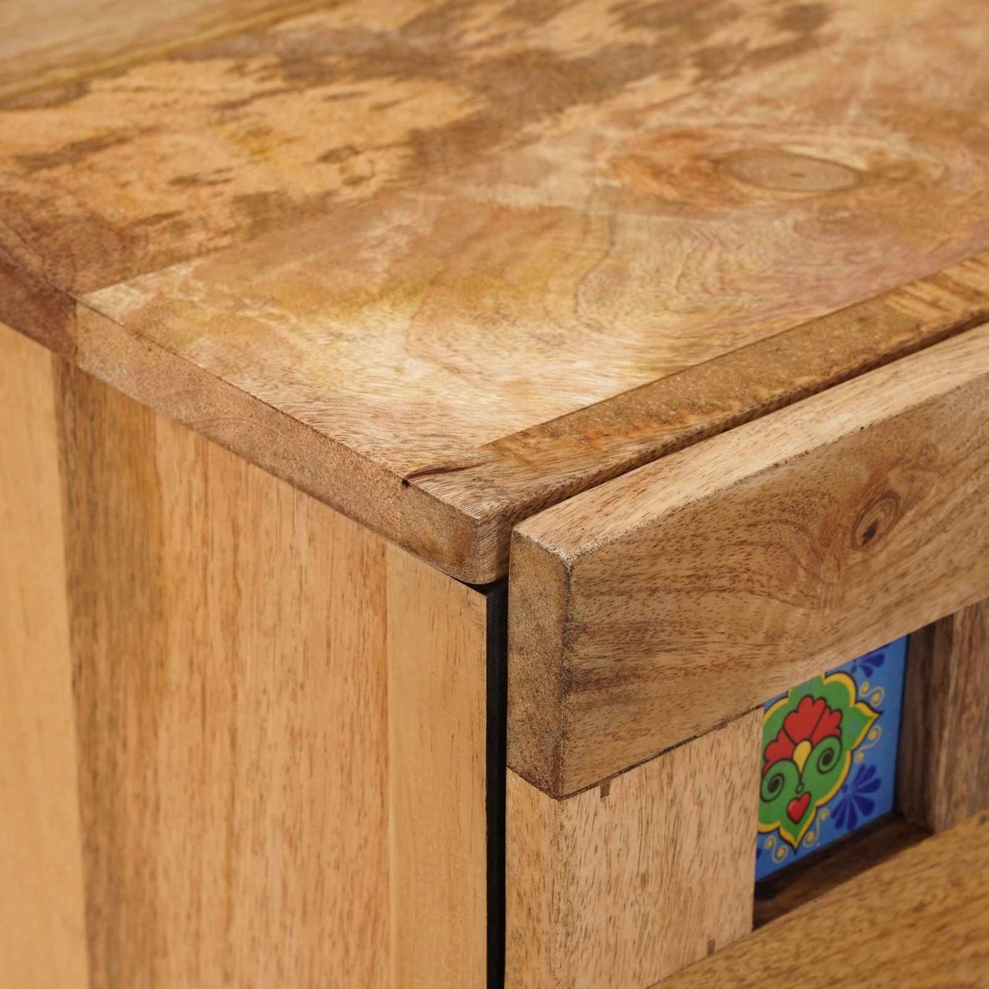 Armadio da Notte con cassetto Naturale 50 x 33 x 60 cm | homemem39