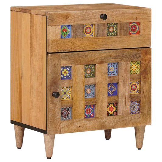 Armadio da Notte con cassetto Naturale 50 x 33 x 60 cm | homemem39