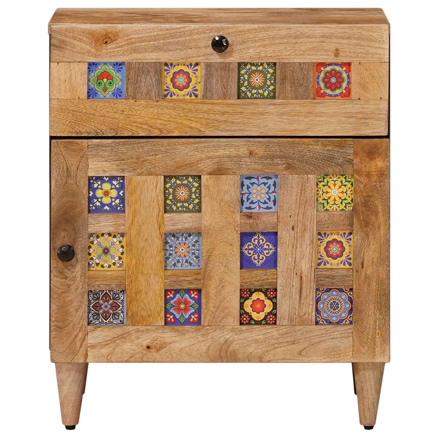 Armadio da Notte con cassetto Naturale 50 x 33 x 60 cm | homemem39