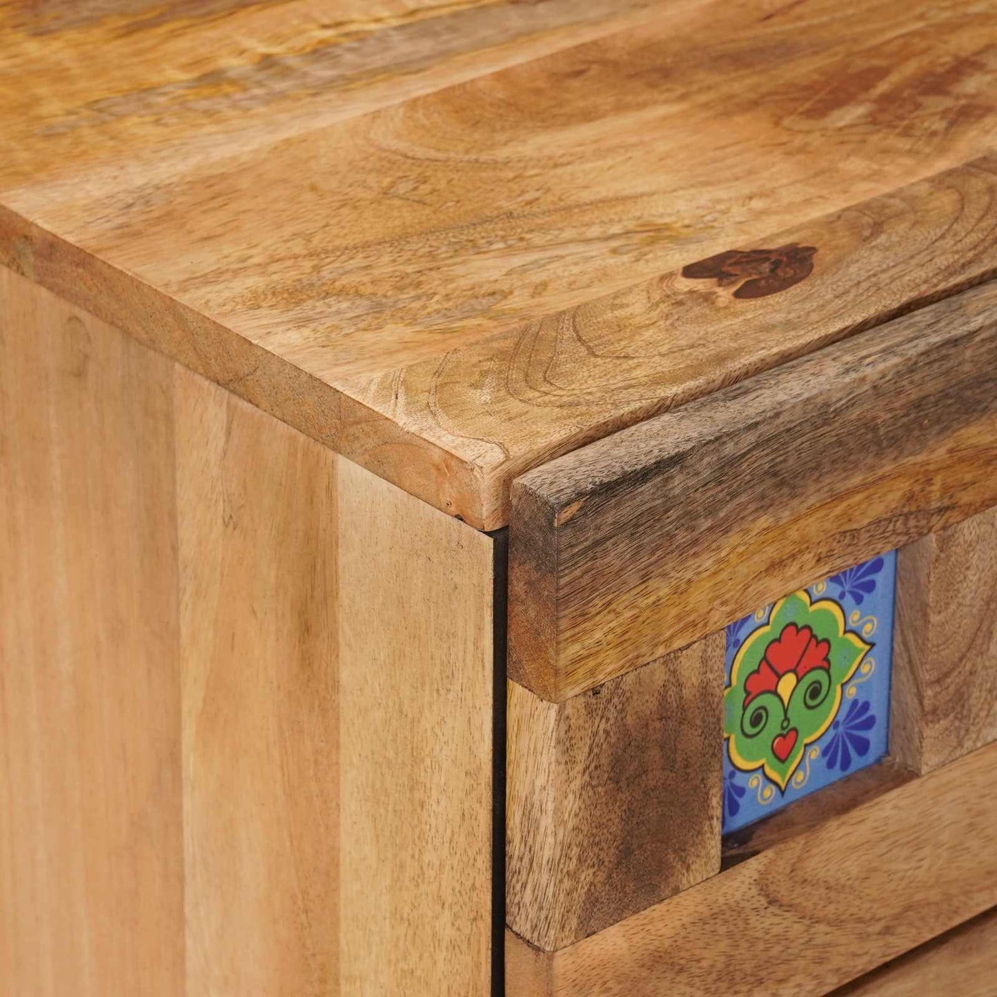 Armadio da Notte con cassetto Naturale 50 x 33 x 62 cm | homemem39