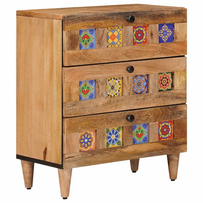Armadio da Notte con cassetto Naturale 50 x 33 x 62 cm | homemem39