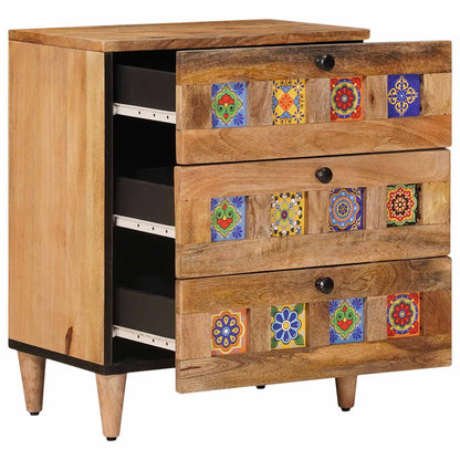 Armadio da Notte con cassetto Naturale 50 x 33 x 62 cm | homemem39