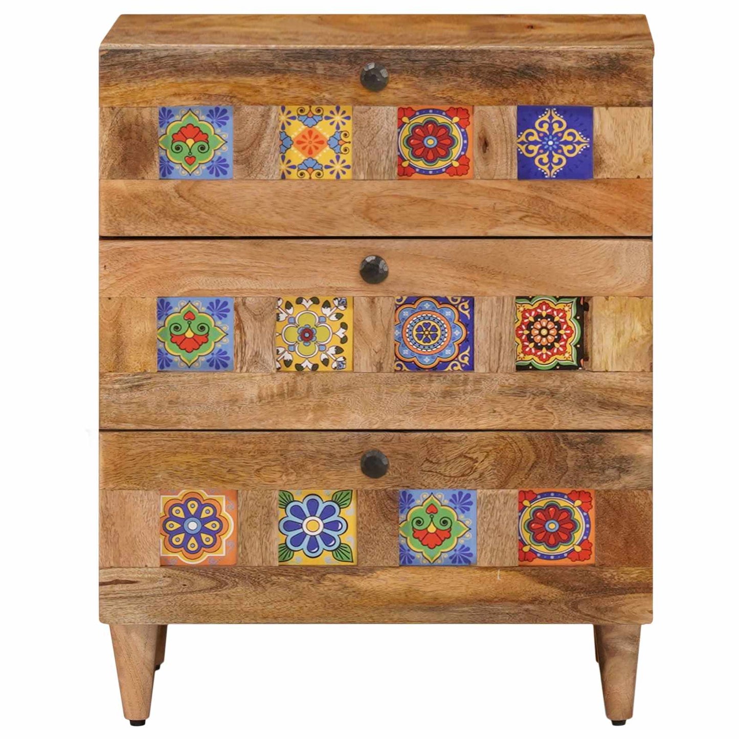 Armadio da Notte con cassetto Naturale 50 x 33 x 62 cm | homemem39