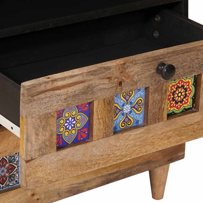 Armadio da Notte con cassetto Naturale 50 x 33 x 62 cm | homemem39