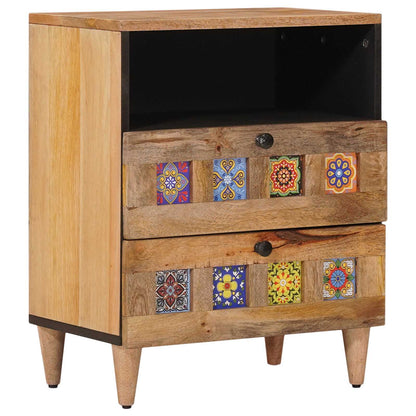 Armadio da Notte con cassetto Naturale 50 x 33 x 62 cm | homemem39