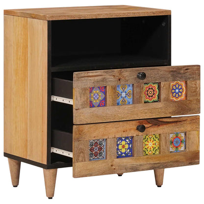 Armadio da Notte con cassetto Naturale 50 x 33 x 62 cm | homemem39