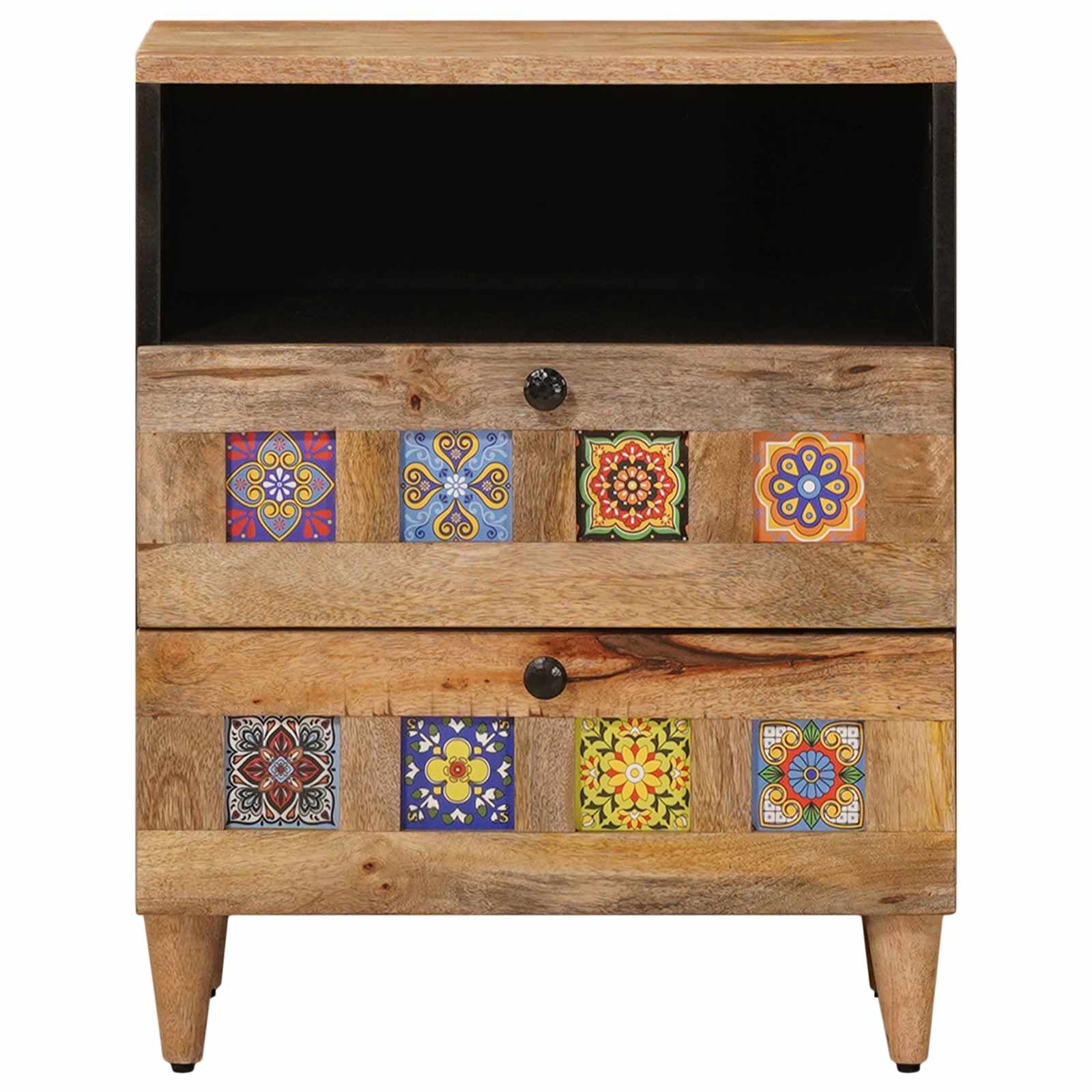 Armadio da Notte con cassetto Naturale 50 x 33 x 62 cm | homemem39