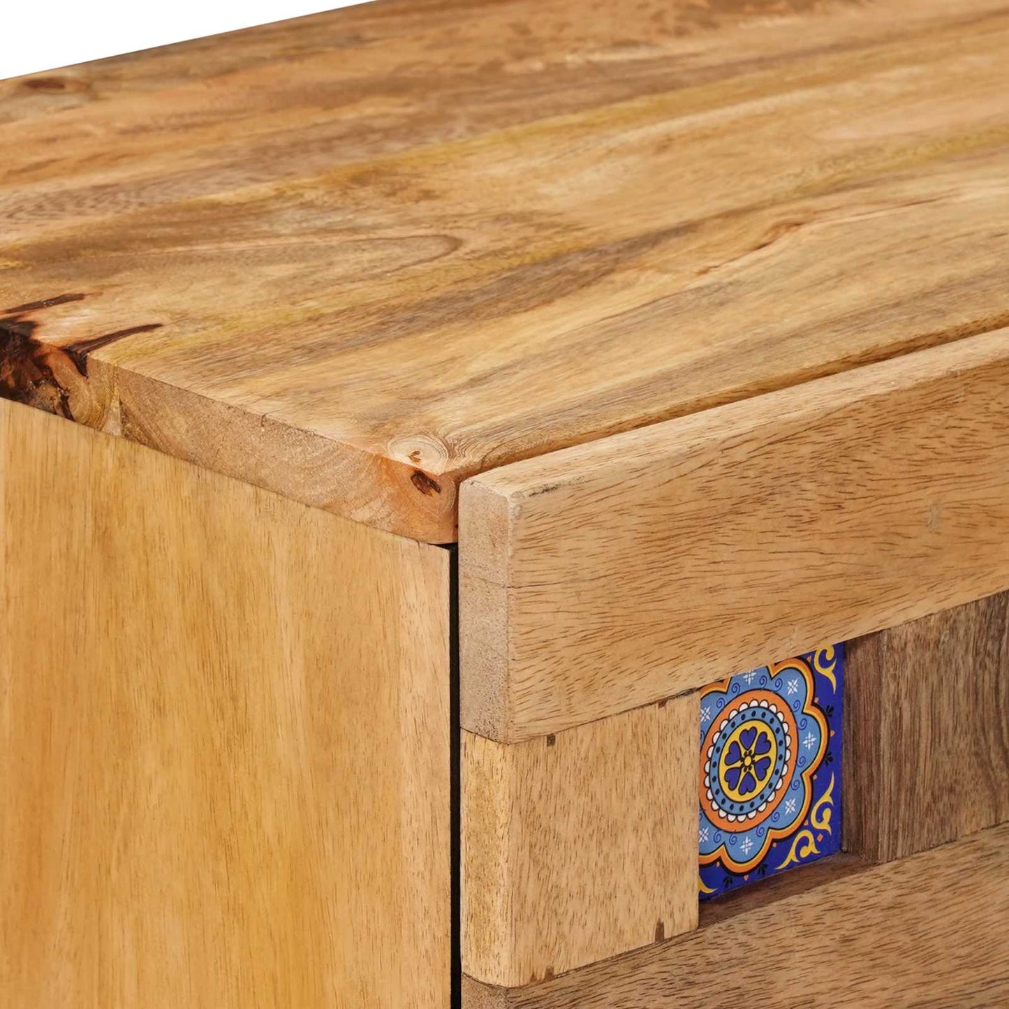 Armadio da Notte con cassetto Naturale 50 x 33 x 60 cm | homemem39