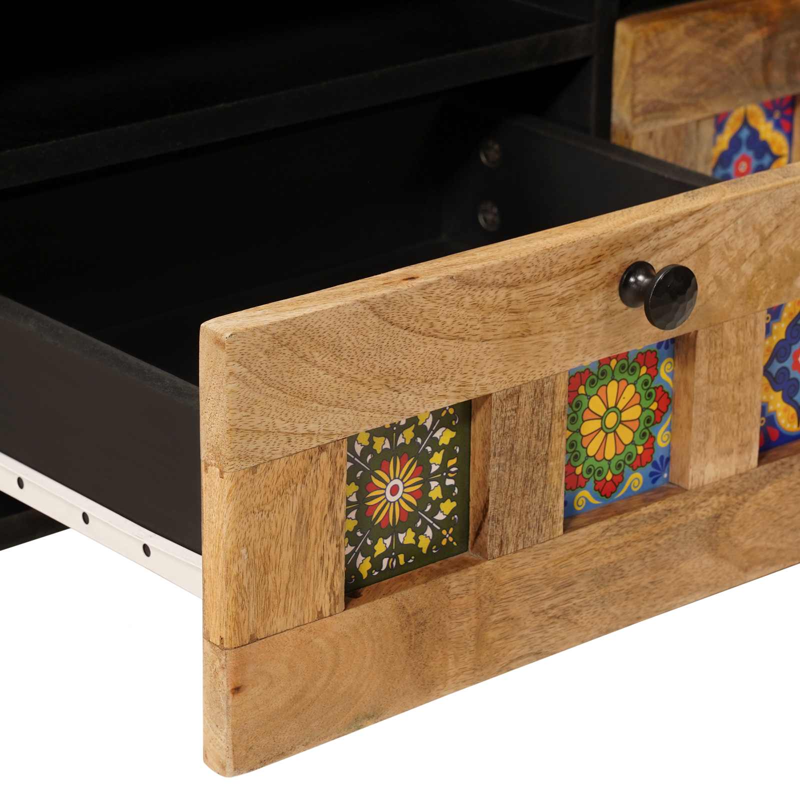 Tavolino da salotto con cassetto Naturale 80 x 54 x 40 cm | homemem39