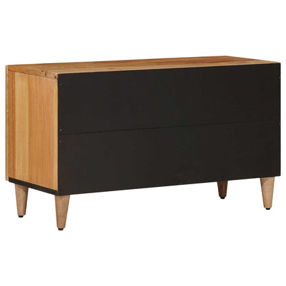Mobile TV Naturale 80 x 33 x 46 cm Legno di mango massello | homemem39