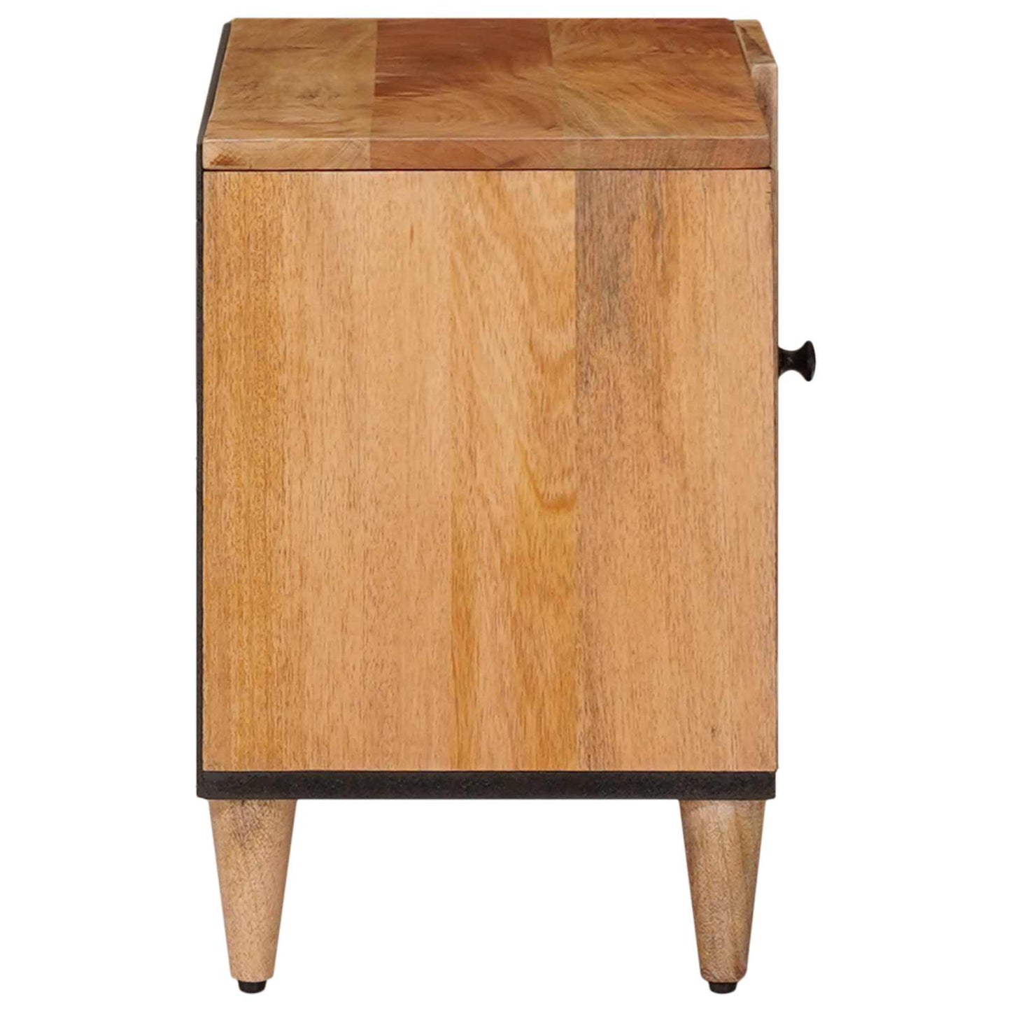 Mobile TV Naturale 80 x 33 x 46 cm Legno di mango massello | homemem39
