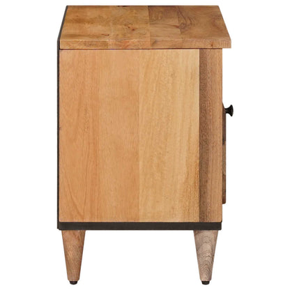Mobile TV Naturale 80 x 33 x 46 cm Legno di mango massello | homemem39