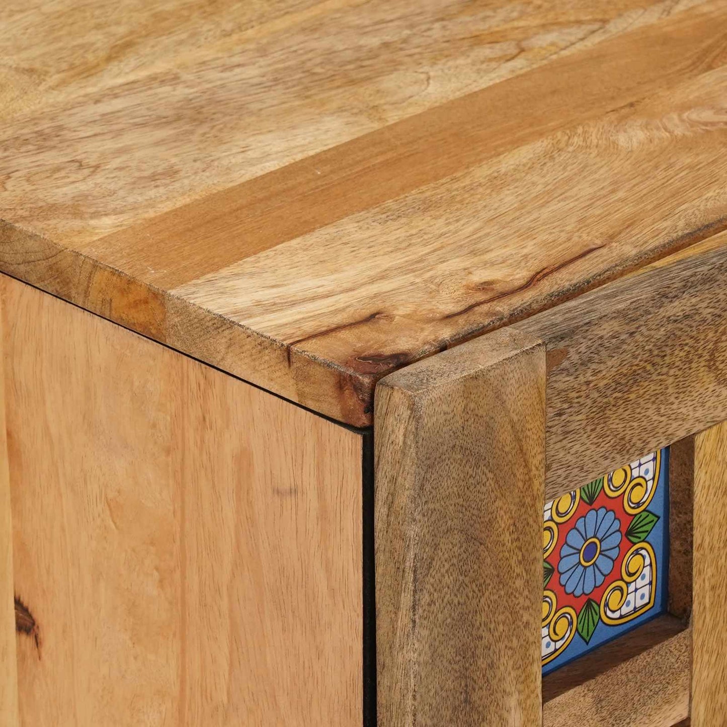 Mobile Appeso da Bagno con porta Naturale 38 x 33 x 48 cm | homemem39