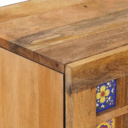 Credenza Naturale 40 x 33 x 75 cm Legno di mango massello | homemem39