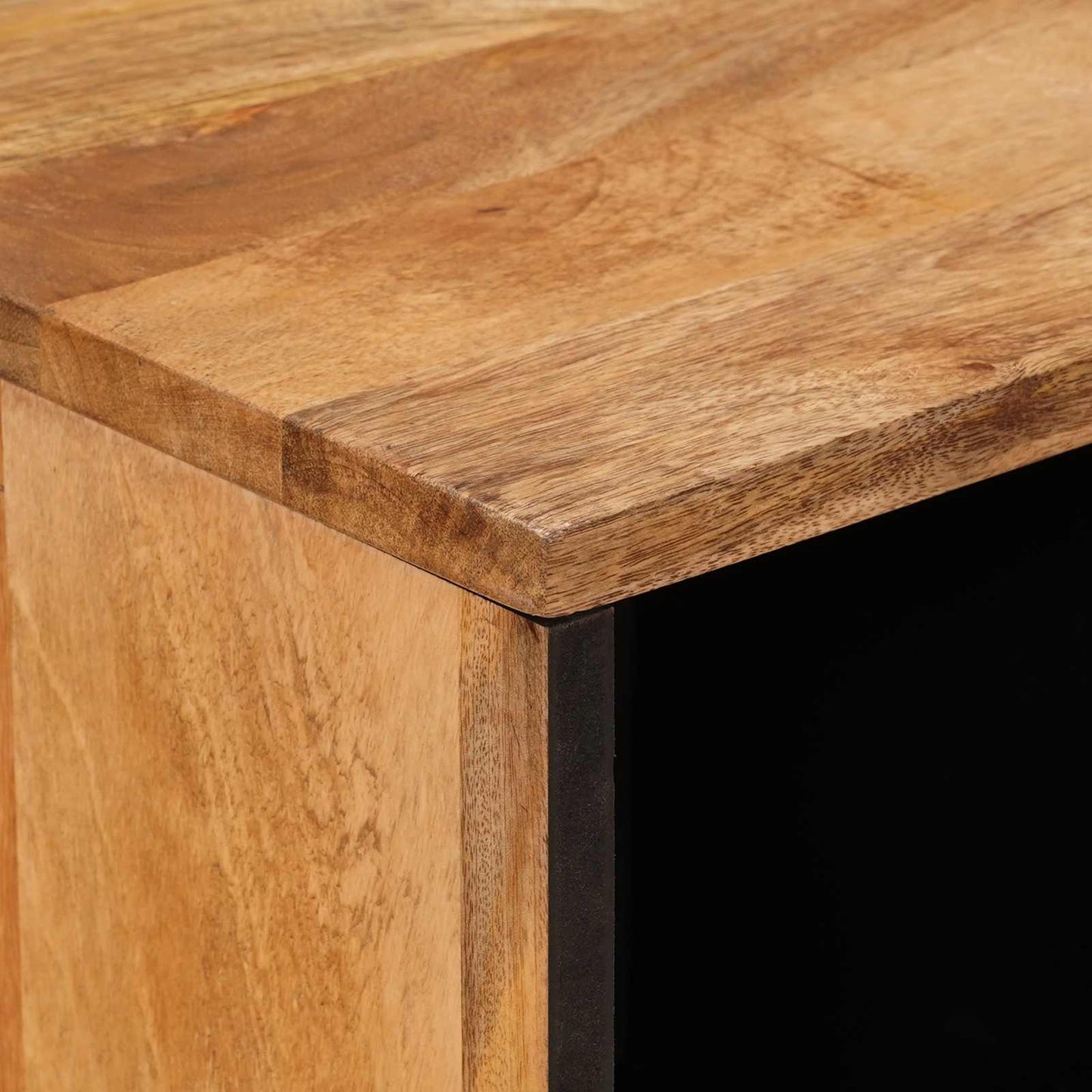 Credenza Naturale 80 x 33 x 75 cm Legno di mango massello | homemem39