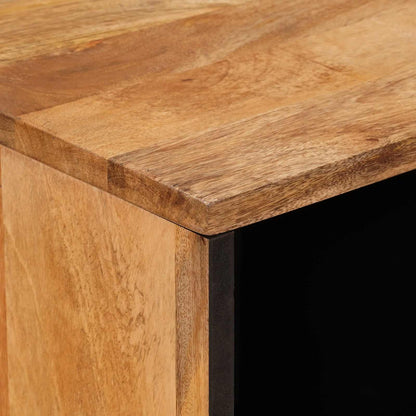Credenza Naturale 80 x 33 x 75 cm Legno di mango massello | homemem39