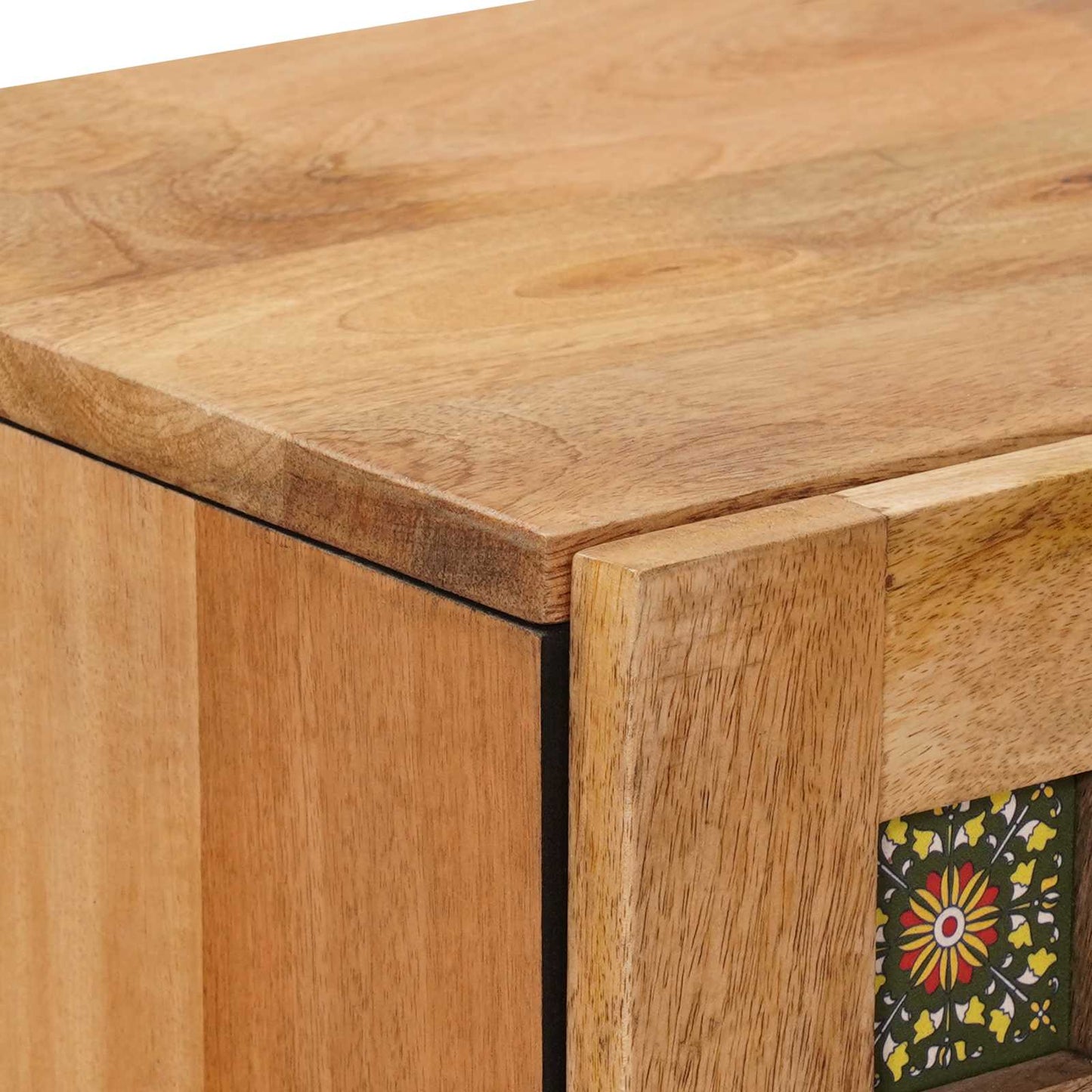 Credenza Naturale 40 x 33 x 110 cm Legno di mango massello | homemem39