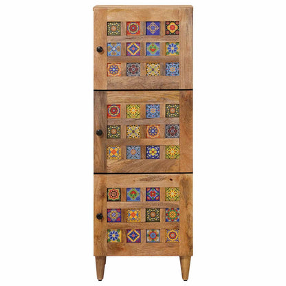 Credenza Naturale 40 x 33 x 110 cm Legno di mango massello | homemem39