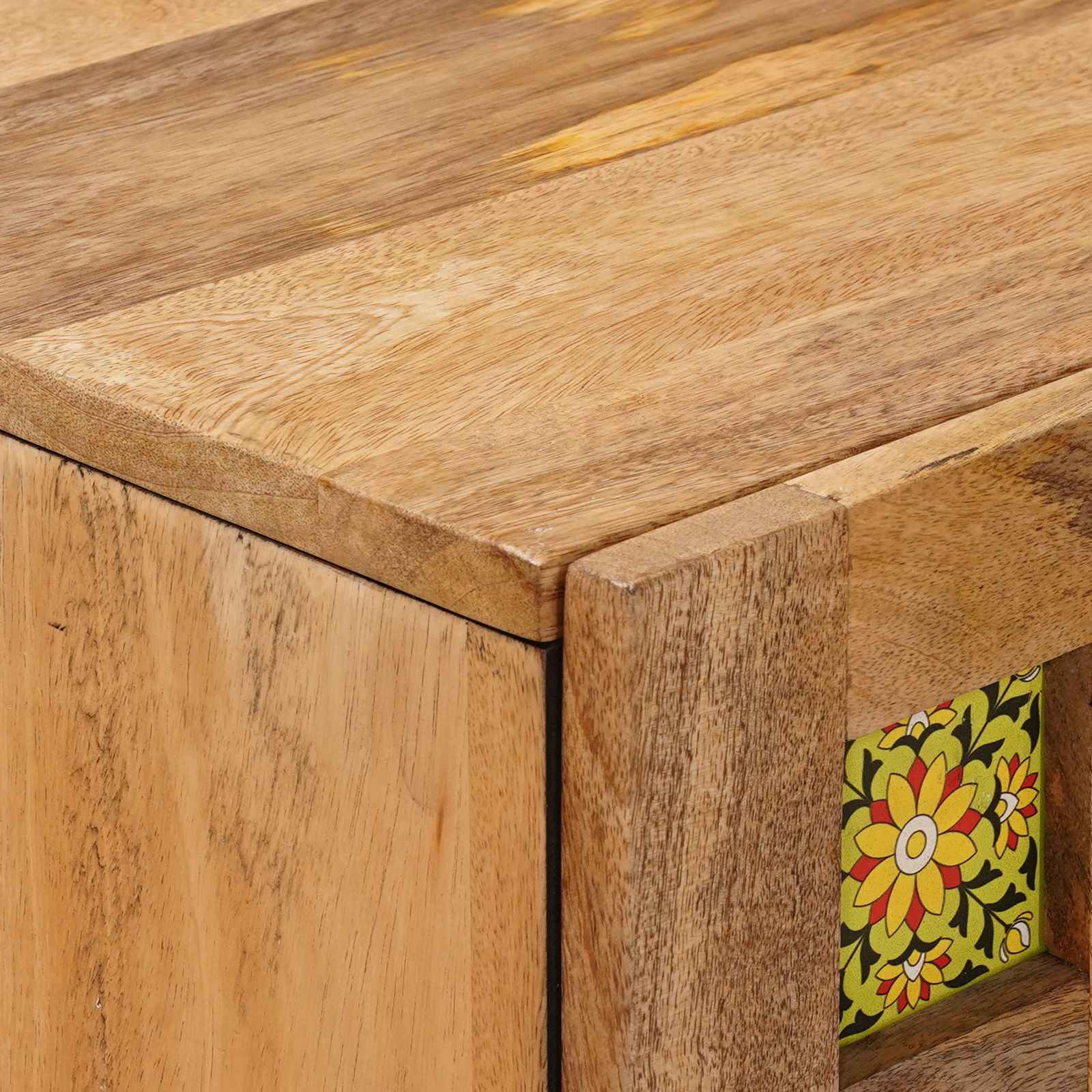 Credenza Naturale 60 x 33,5 x 100 cm Legno di mango massello | homemem39