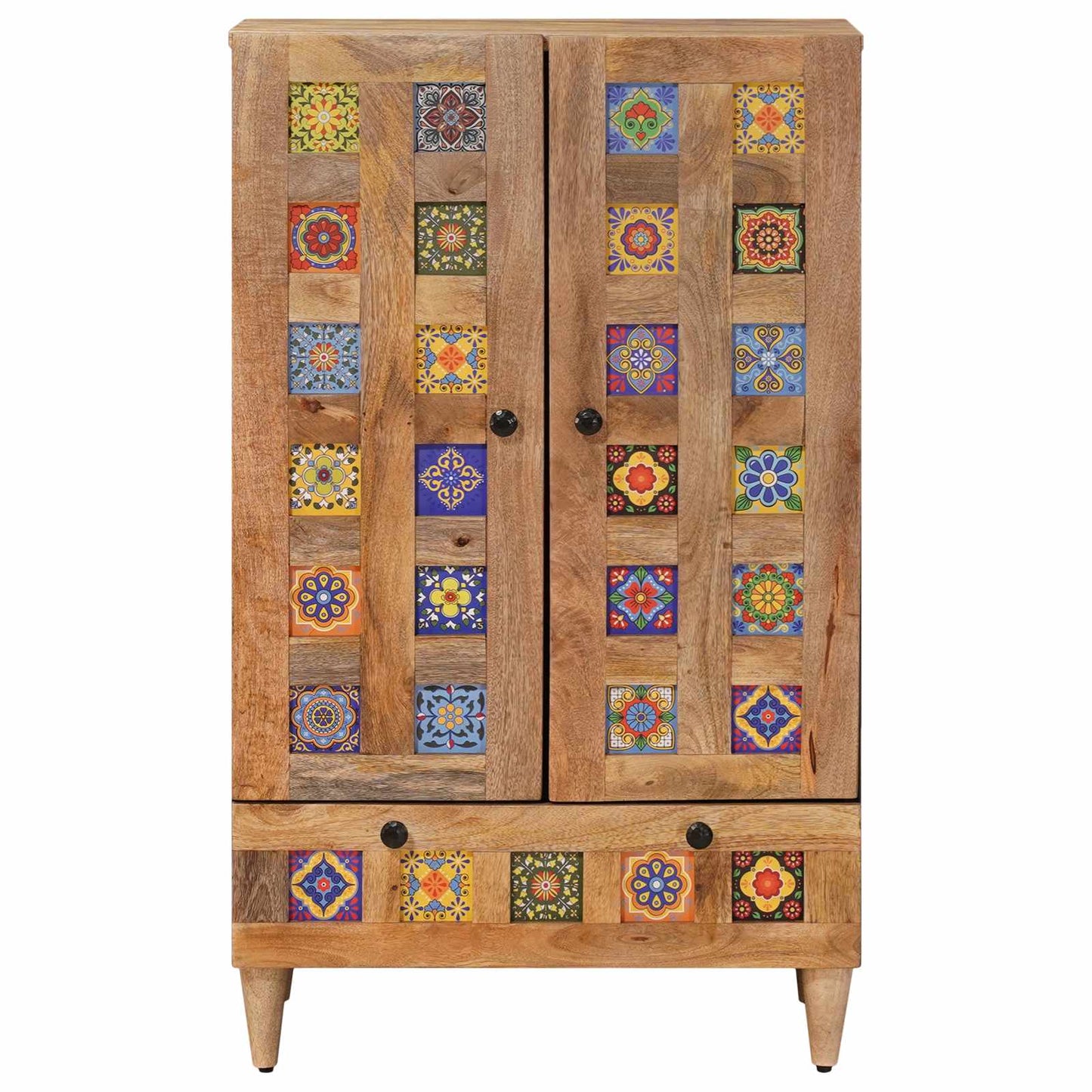 Credenza Naturale 60 x 33,5 x 100 cm Legno di mango massello | homemem39