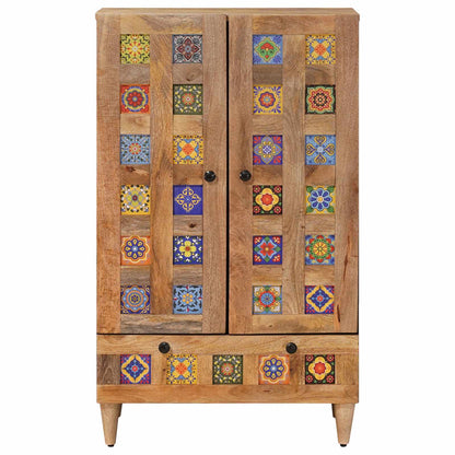 Credenza Naturale 60 x 33,5 x 100 cm Legno di mango massello | homemem39