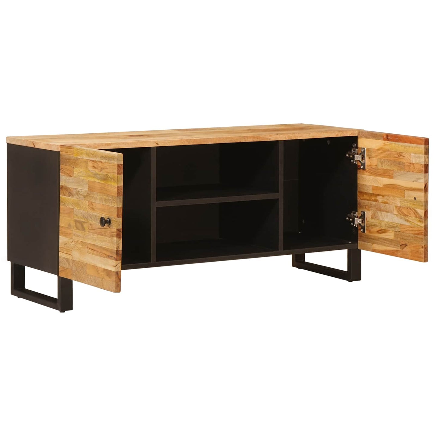Mobile TV Marrone 105 x 33 x 46 cm Legno di mango massello | homemem39
