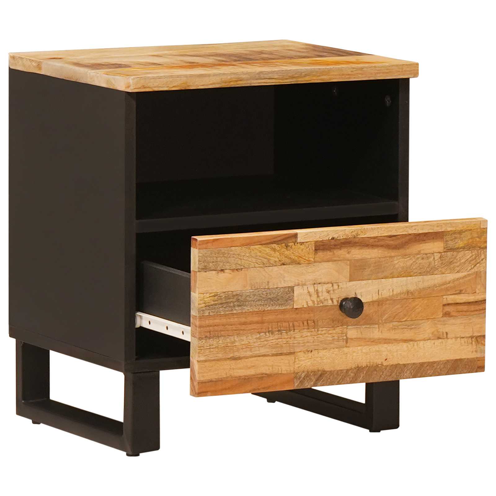 Mobiletto da Letto con cassetto 2 pcs Marrone 40 x 33 x 46 cm | homemem39