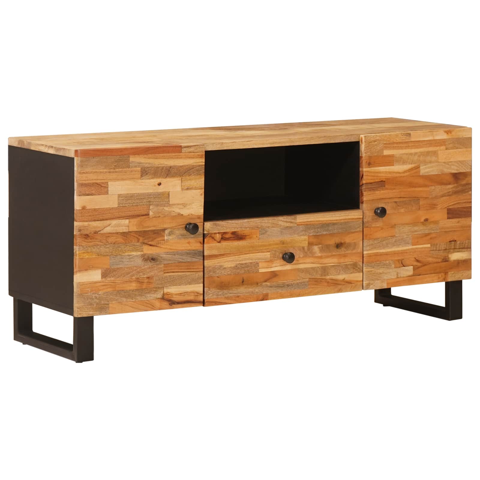 Mobile TV Marrone 105 x 33 x 46 cm Legno di mango massello | homemem39