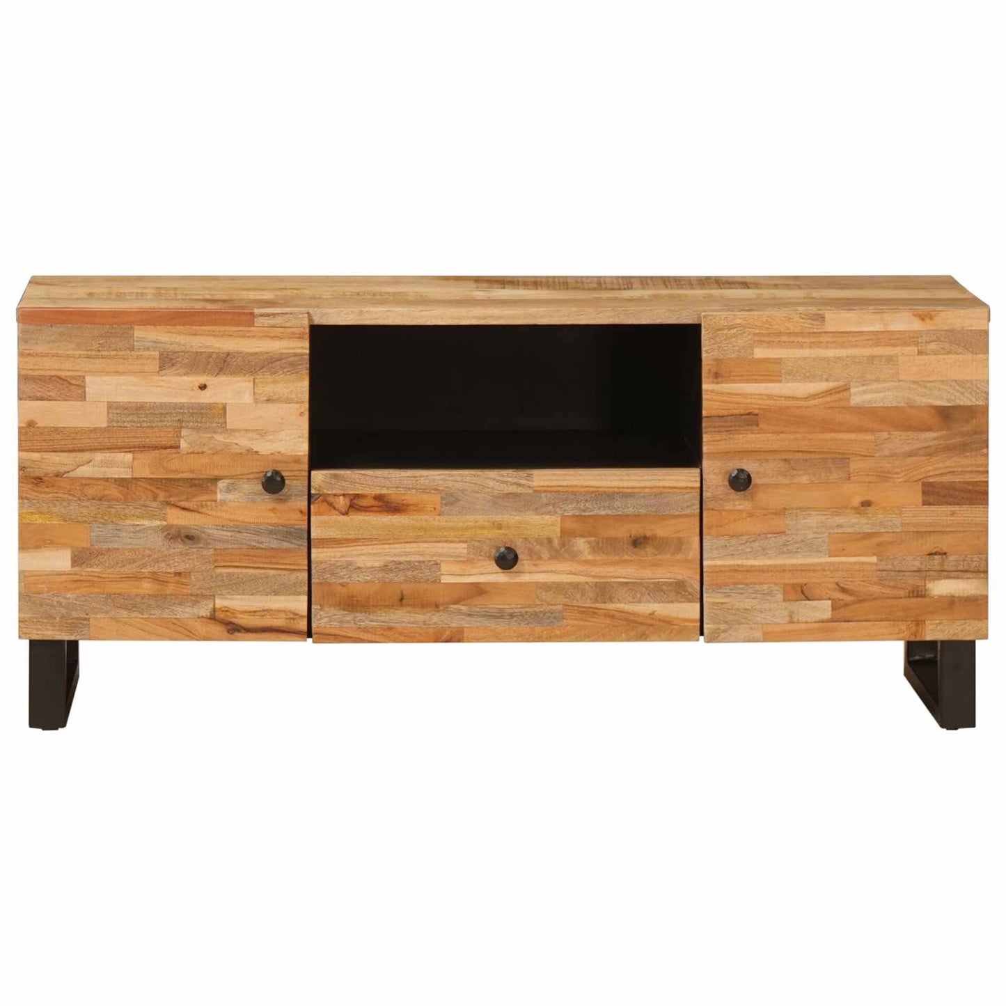 Mobile TV Marrone 105 x 33 x 46 cm Legno di mango massello | homemem39