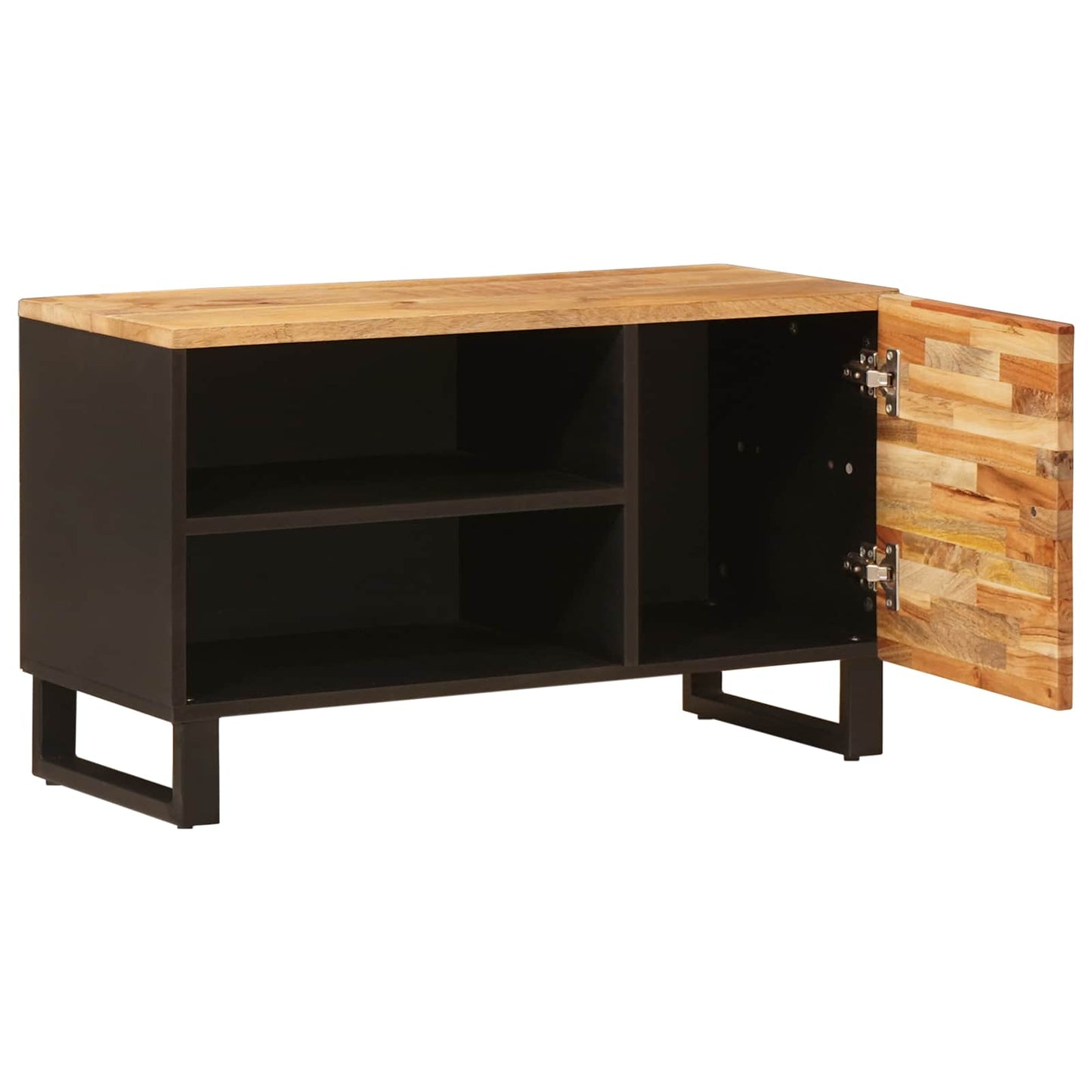 Mobile TV Marrone 80 x 33 x 46 cm Legno di mango massello | homemem39